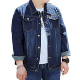 Dark blue regular men jacket